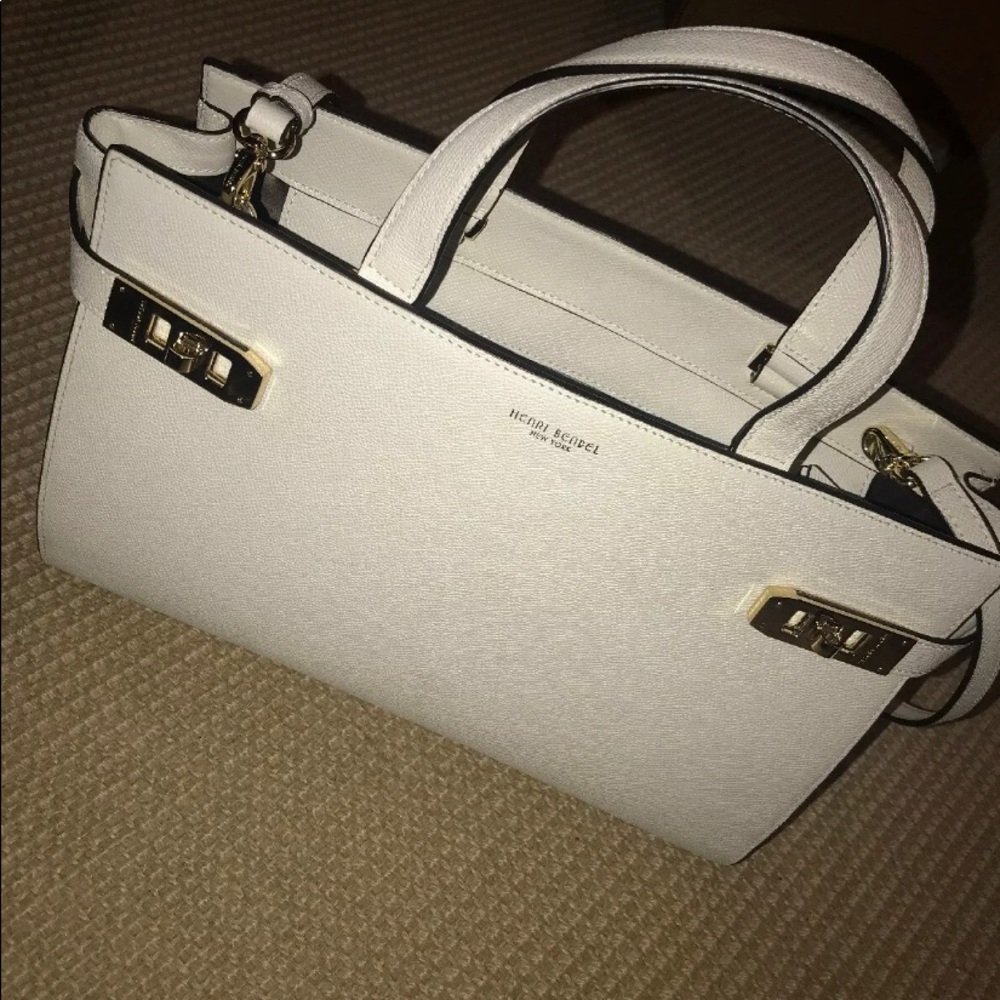 Henri Bendel  uptown tote beige women’s purse
